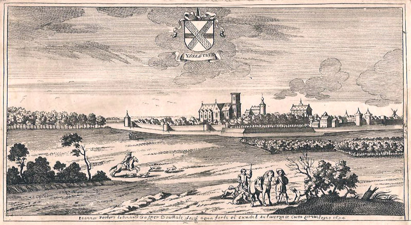 Gezicht op IJsselstein 1674 Peeters
